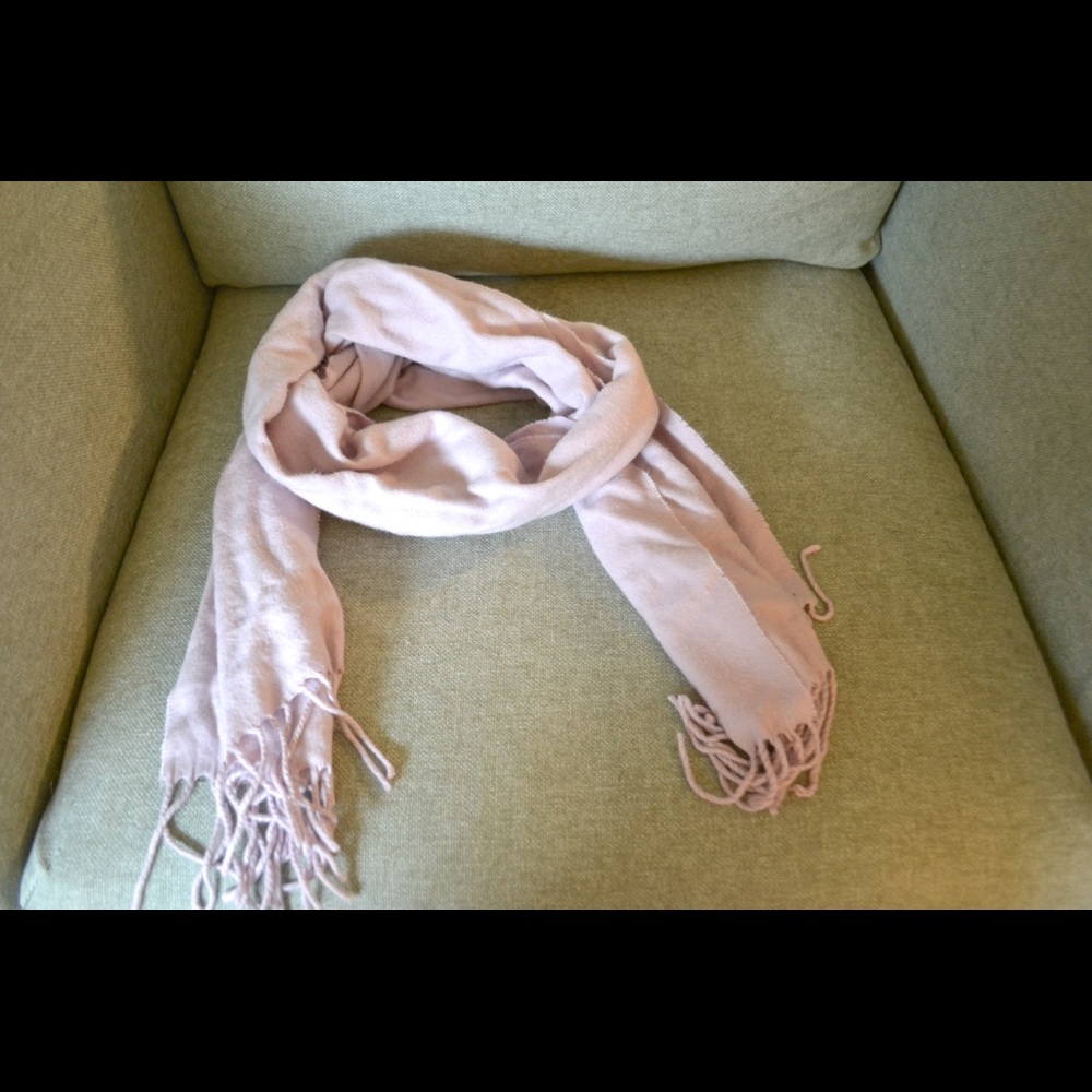 Pale pink scarf